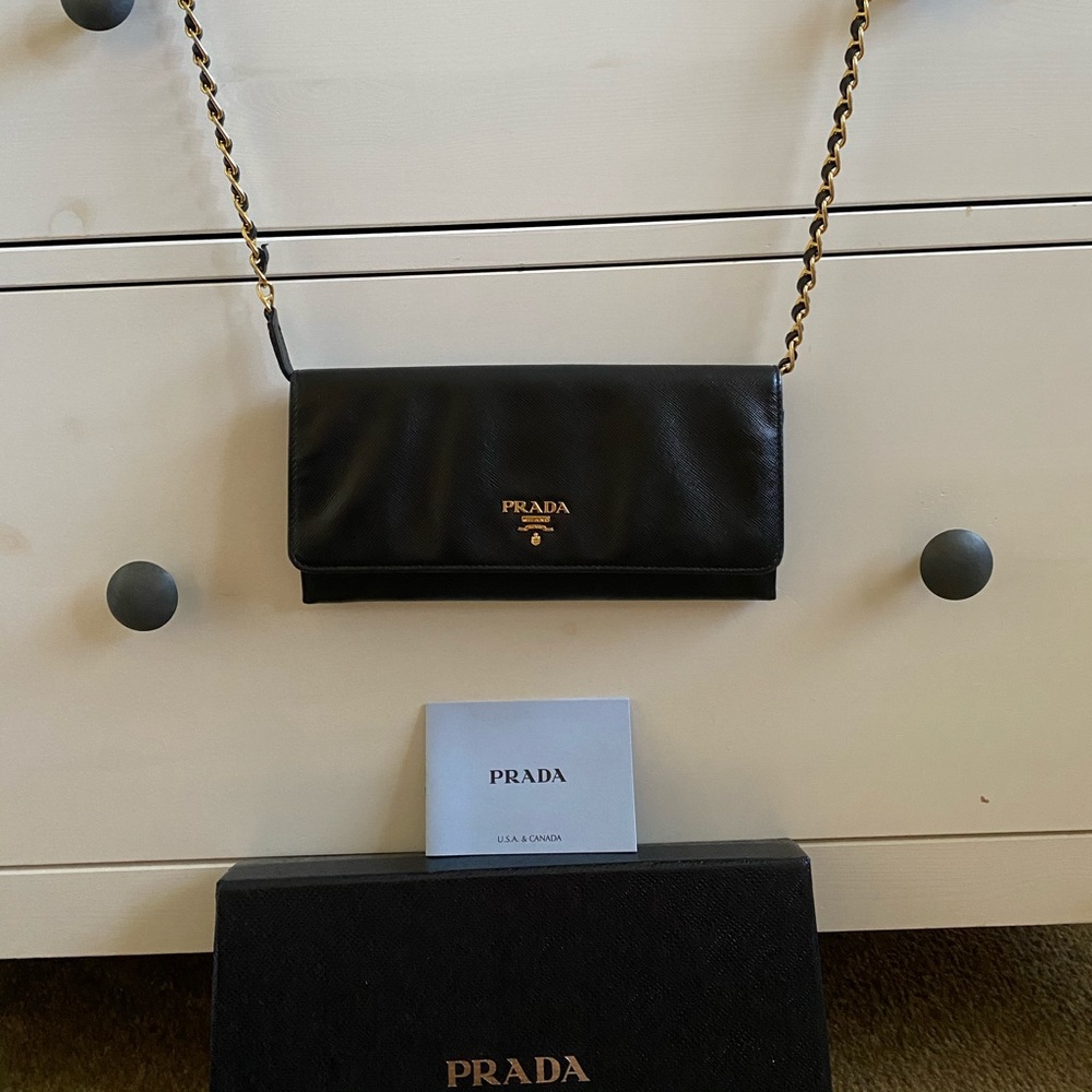 Prada Wallet with chain